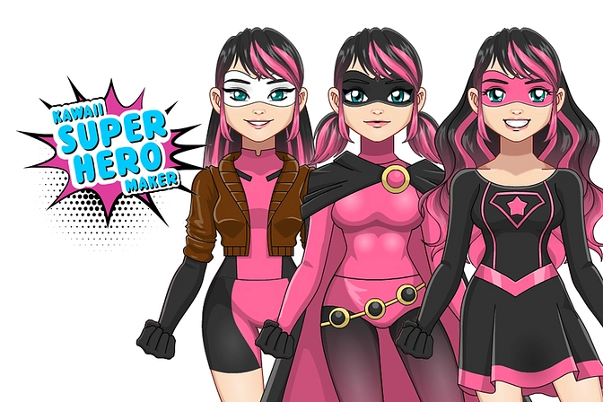 Kawaii Superhero Avatar Maker