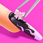 3D Acrylic Nail: Nail Art